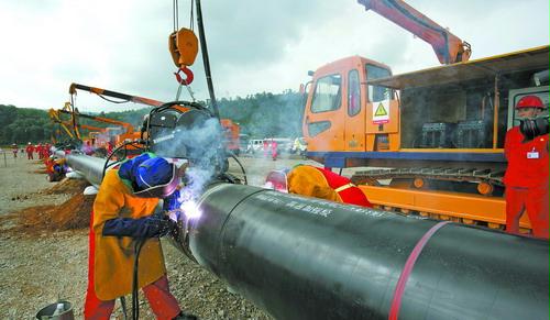 中缅油气管道中国境内段开工建设