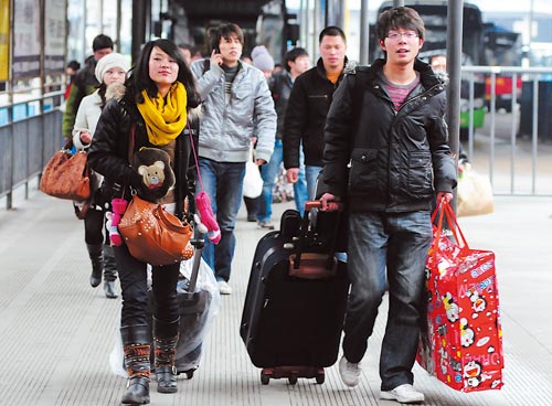 今天,回家去. 踏上启动的车